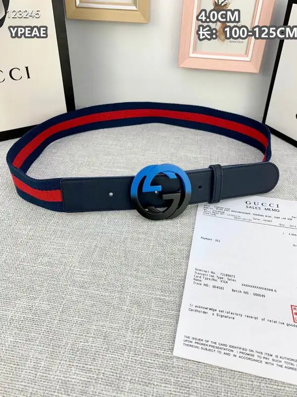 Gucci belt 40mmX100-125cm 8L135
